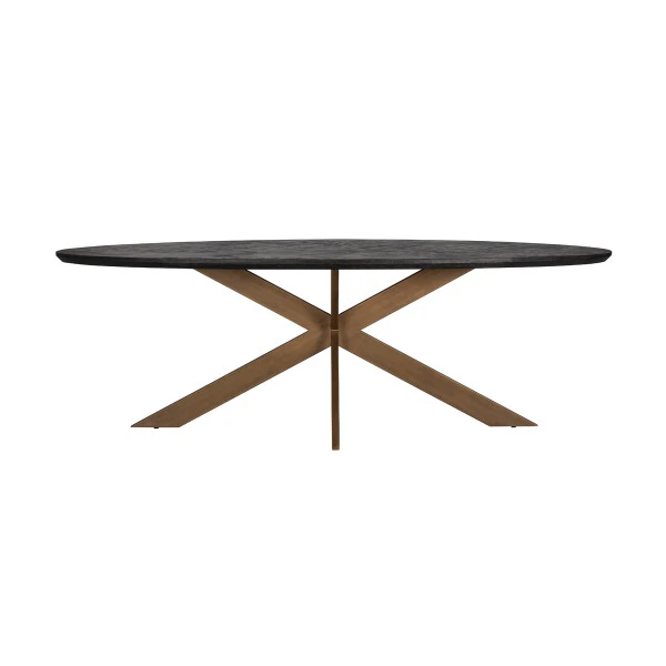 Ovale Eettafel Visgraat 2 Ovale Eettafel Visgraat - Afbeelding 2