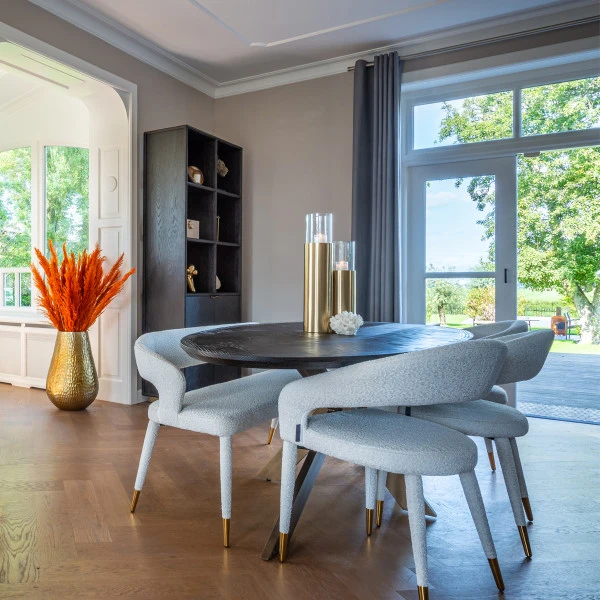 Ovale Eettafel Visgraat 4 Ovale Eettafel Visgraat - Afbeelding 4