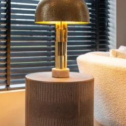 Bijzettafel Slangenleer Met Goud -VTwonen Verkoopwinkel 7531 4