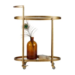BePureHome Push Trolley Metaal Antique -VTwonen Verkoopwinkel bepure brass push trolley metaal antique 03