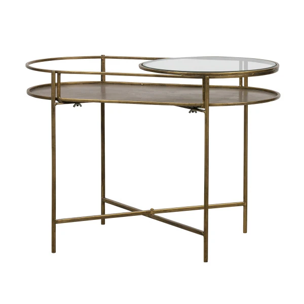 BePureHome Antique Brass Bijzettafel Ovaal 1 BePureHome Antique Brass Bijzettafel Ovaal