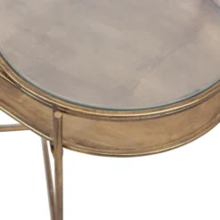 BePureHome Antique Brass Bijzettafel Ovaal 10 BePureHome Antique Brass Bijzettafel Ovaal -VTwonen Verkoopwinkel bepurehome adorable antique brass bijzettafel ovaal 4