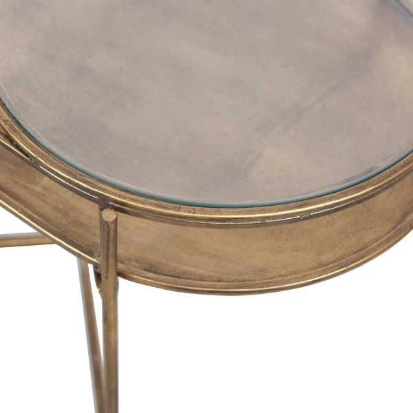 BePureHome Antique Brass Bijzettafel Ovaal 5 BePureHome Antique Brass Bijzettafel Ovaal - Afbeelding 5