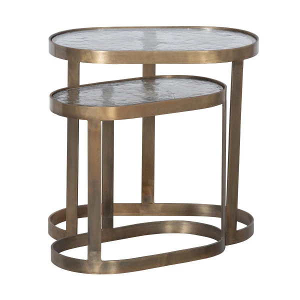 BePureHome Antique Brass Bijzettafelset 6 BePureHome Antique Brass Bijzettafelset - Afbeelding 6