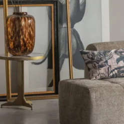 BePureHome Ronde Bijzettafel Goud En Marmer -VTwonen Verkoopwinkel bepurehome cute ronde bijzettafel goud en marmer 01