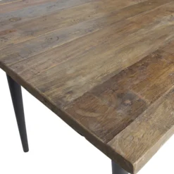 BePureHome Houten Tafel Met Zwarte Poot -VTwonen Verkoopwinkel bepurehome guild houten tafel met zwarte poot 02