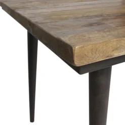 BePureHome Houten Tafel Met Zwarte Poot -VTwonen Verkoopwinkel bepurehome guild houten tafel met zwarte poot 06