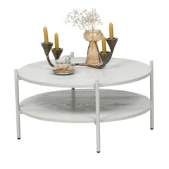 BePureHome Witte Salontafel Rond 9 BePureHome Witte Salontafel Rond -VTwonen Verkoopwinkel bepurehome tender witte salontafel rond 02
