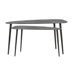 BePureHome Zwarte Salontafelset Aluminium