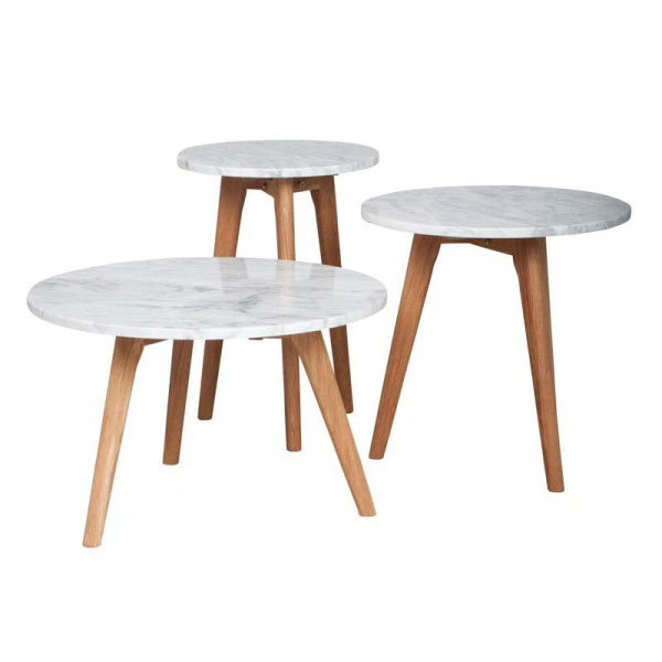 Zuiver Ronde Bijzettafel Van Marmer 2 Zuiver Ronde Bijzettafel Van Marmer - Afbeelding 2