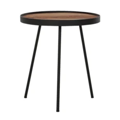 Bijzettafel Teak Opstaande Rand