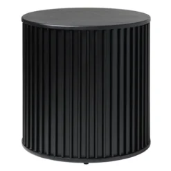 Bijzettafel Zwart Rond