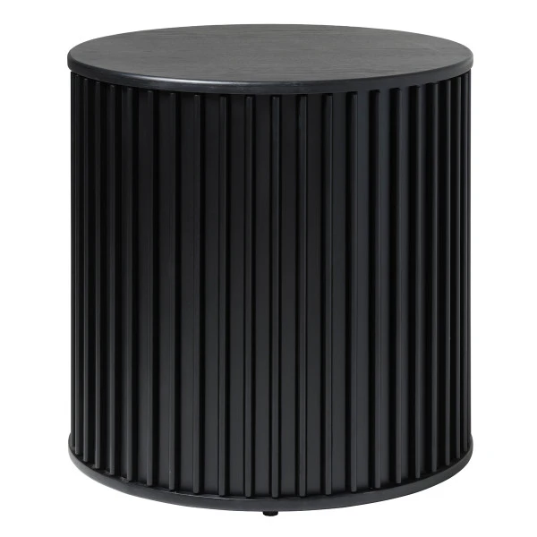 Bijzettafel Zwart Rond 1 Bijzettafel Zwart Rond