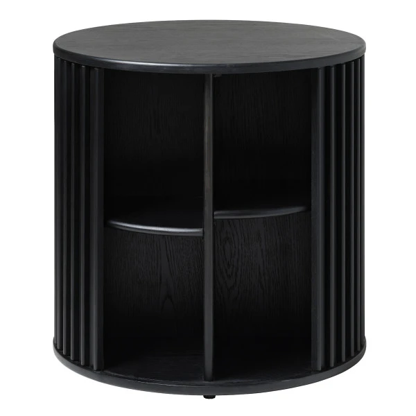 Bijzettafel Zwart Rond 2 Bijzettafel Zwart Rond - Afbeelding 2