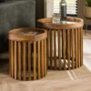 Bijzettafelset Houten Latten