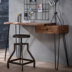 Boomstam Sidetable Met Lade