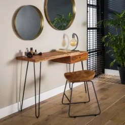 Boomstam Sidetable Met Lade -VTwonen Verkoopwinkel boomstam sidetable met lade giani live edge 02 1