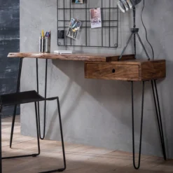 Boomstam Sidetable Met Lade -VTwonen Verkoopwinkel boomstam sidetable met lade giani live edge 03