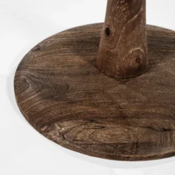 Ronde Bijzettafel Hout En Glas -VTwonen Verkoopwinkel by boo boogie ronde bijzettafel bruin hout en glas 03 1