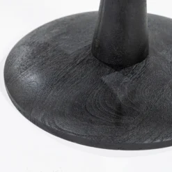 Ronde Bijzettafel Hout En Glas -VTwonen Verkoopwinkel by boo boogie ronde bijzettafel zwart hout en glas 03 1