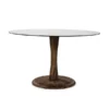 Ronde Eettafel Hout En Glas