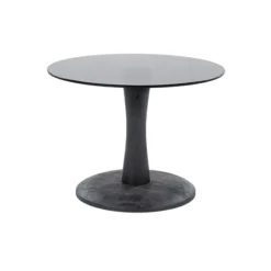 Ronde Salontafel Mangohout En Glas -VTwonen Verkoopwinkel by boo boogie ronde salontafel mangohout en glas 55 cm zwart 01 1