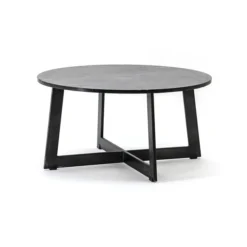 Ronde Salontafel Zwart Marmer