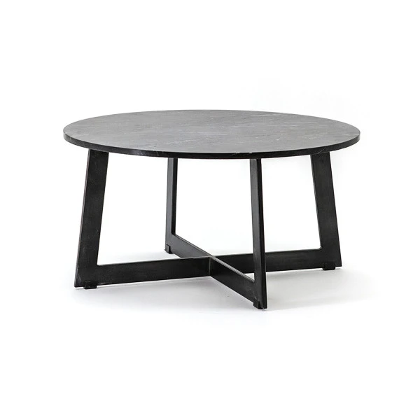 Ronde Salontafel Zwart Marmer 1 Ronde Salontafel Zwart Marmer