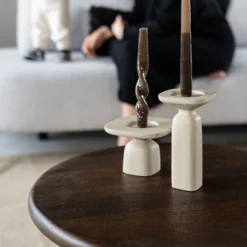 Houten Salontafel Rond -VTwonen Verkoopwinkel by boo odin houten salontafel rond bruin 08