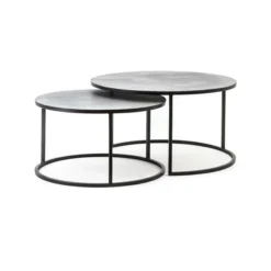 Salontafelset Rond Van Metaal