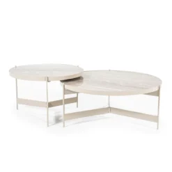 Ronde Salontafels Beige