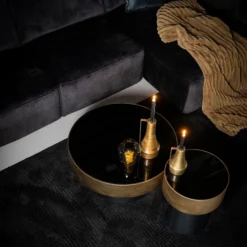 Ronde Salontafel Zwart Met Goud 8 Ronde Salontafel Zwart Met Goud -VTwonen Verkoopwinkel by boo bunga ronde salontafel zwart goud 03