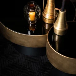 Ronde Salontafel Zwart Met Goud 9 Ronde Salontafel Zwart Met Goud -VTwonen Verkoopwinkel by boo bunga ronde salontafel zwart goud 04