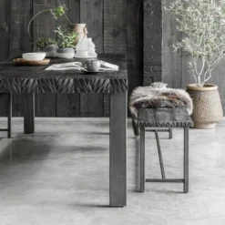 Robuuste Eettafel Zwart Teak 6 Robuuste Eettafel Zwart Teak -VTwonen Verkoopwinkel d bodhi beam black robuuste eettafel zwart teak 03