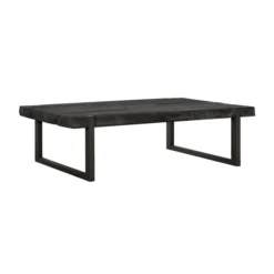 Robuuste Salontafel Zwart Teak