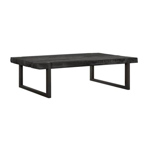 Robuuste Salontafel Zwart Teak 1 Robuuste Salontafel Zwart Teak