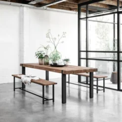 Robuuste Eettafel Teakhout -VTwonen Verkoopwinkel d bodhi beam eettafel teakhout 01