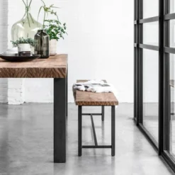 Robuuste Eettafel Teakhout -VTwonen Verkoopwinkel d bodhi beam eettafel teakhout 02