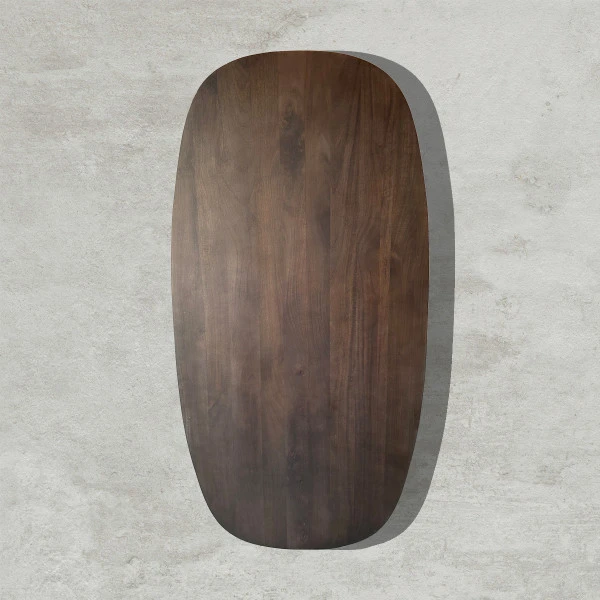 Deens Ovalen Bruine Eettafel 2 Deens Ovalen Bruine Eettafel - Afbeelding 2