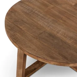 Ronde Salontafel Teak -VTwonen Verkoopwinkel dtp home classic icon ronde salontafel teak 04