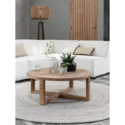 Ronde Salontafel Teak -VTwonen Verkoopwinkel dtp home classic icon ronde salontafel teak 05