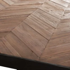 Eettafel Visgraat Teakhout -VTwonen Verkoopwinkel dtp home criss cross eettafel teak met visgraat 04