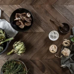 Eettafel Visgraat Teakhout -VTwonen Verkoopwinkel dtp home criss cross eettafel teak met visgraat 07