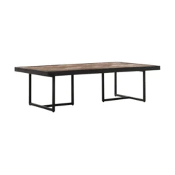 Salontafel Visgraat Teakhout -VTwonen Verkoopwinkel dtp home criss cross salontafel met teak visgraat 03