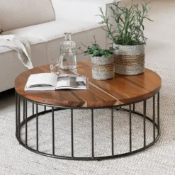 Salontafel Suar Hout Rond