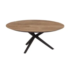 Teakhouten Salontafel Rond -VTwonen Verkoopwinkel dtp home metropole teakhouten salontafel rond 01