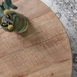 Teakhouten Salontafel Rond -VTwonen Verkoopwinkel dtp home metropole teakhouten salontafel rond 05