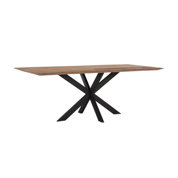 Teak Tafel Curves Met Kruispoot 1 Teak Tafel Curves Met Kruispoot