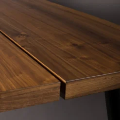 Eettafel Walnoot Hout 12 Eettafel Walnoot Hout -VTwonen Verkoopwinkel dutchbone alagon eettafel walnoothout 160x90cm 04 1