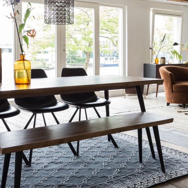 Eettafel Walnoot Hout 8 Eettafel Walnoot Hout - Afbeelding 8